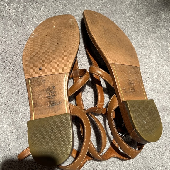 Tan Prada Gladiator Sandals 38.5 - Picture 2 of 2